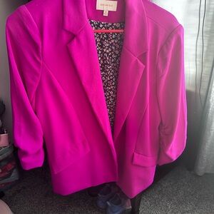 Skies Are Blue Fuchsia Blazer